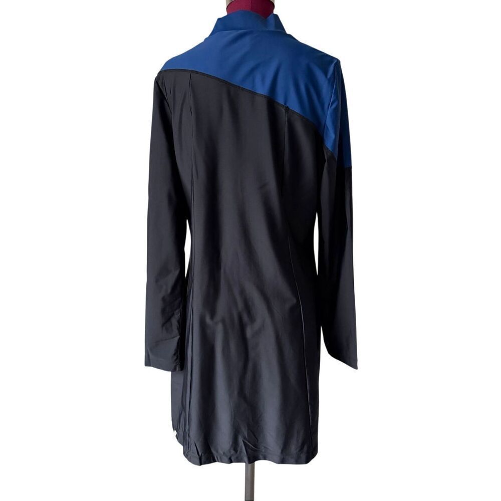Summersalt Swim Tunic Mini Dress Long Sleeve Sun Shield Black Blue XL - Picture 4 of 10